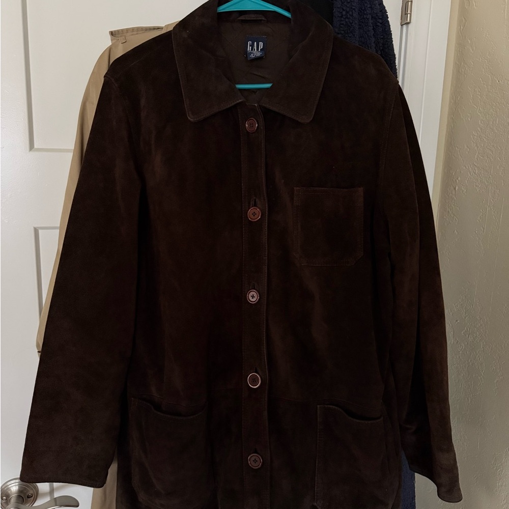 Gap Vintage Women’s chocolate brown suede jacket